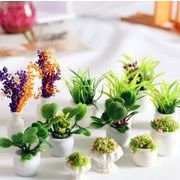 新品 ドールハウス用 ミニアイテム  模型  植木鉢  飾り装飾品   撮影道具   置物  ミニ植物