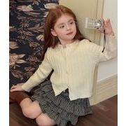 春秋新作 韓国風子供服 ベビー  トップス   セーター ニット カーディガン 男女兼用