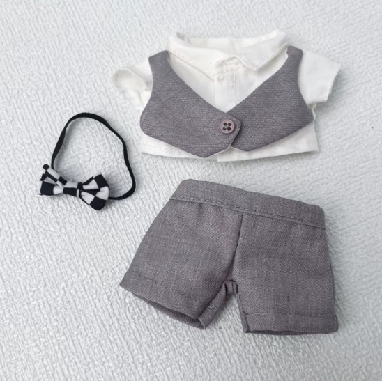 背広  ぬいぐるみ用服 人形doll  人形着せ替え ミニチュア ミニドール おもちゃ  17cm用  3色