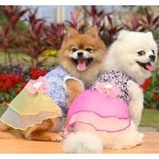 人気  ペット服   超可愛い ネコ雑貨  小型犬服  ワンピース   猫犬兼用  ペット用品 犬服   3色