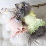 人気新作  犬服  ペット用品      ネコ雑貨 ペット服      ワンピース  猫犬兼用2色