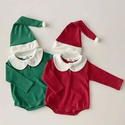 人気韓国風子供服      クリスマス　ロンパース+帽子  ベビー服  トップス   男女兼用 2色