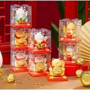 ins  招き猫   ミニチュア   太陽エネルギー  インテリア置物   手をふり   モデル  車載用品