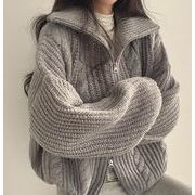 韓国風  レデイース服  トップス ニット カーディガン  ニットセーター  コート4色
