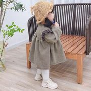 秋冬新作   韓国風  子供服  ワンピース  長袖  女の子   可愛い  ファッション  2色