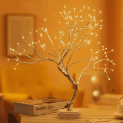 クリスマスツリー   発光 撮影道具  白樺 枝ツリー ライト  LED イルミネーション 3色