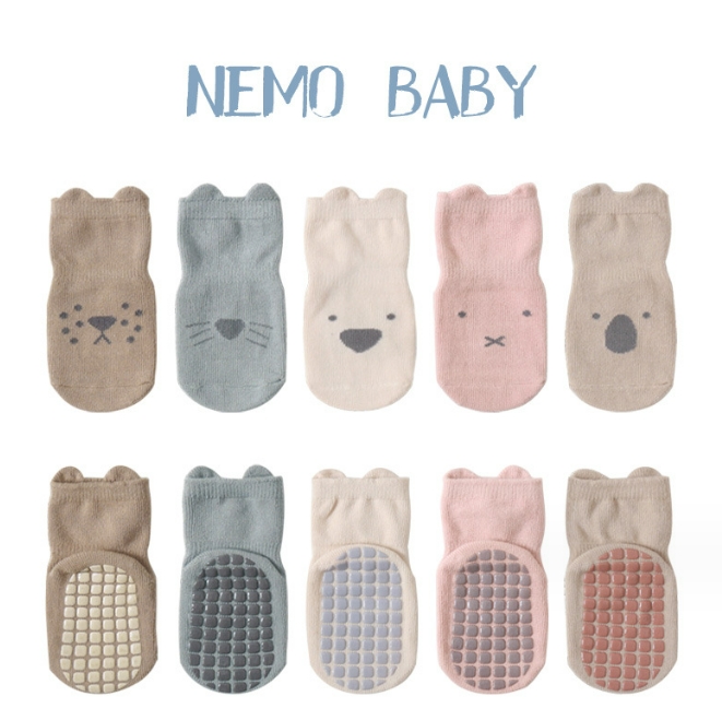 韓国風   子供服  赤ちゃん  子供用靴下　ベビー靴下   ソックス  靴下　  滑り止め  5色