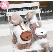 犬服  猫犬兼用   ペット用品  ネコ雑貨 可愛い  ベスト裹起毛 ペット服2色