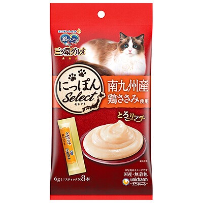[ユニ・チャーム] 銀のスプーン　三ツ星グルメ　とろリッチ　鶏ささみ　6g×8