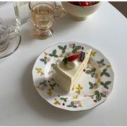 写真道具    トレイ    ins    置物    飾り盤    セラミック皿   レトロプレート   ケーキ皿