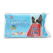 [コーチョー] ネオウェッティ 流せるウェットティッシュ 70枚×2個パック