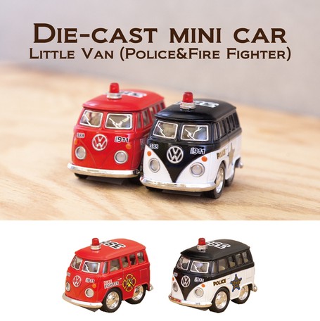 【 Little Van (Police/Fire Fighter)(S) 】★ダイキャストミニカー12台セット★
