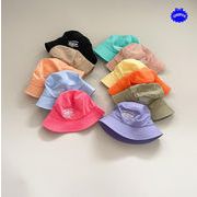 【2023夏新作】子供用帽子 韓国風 キッズ 男女兼用 ユニセックス ハット 刺繍 可愛い 10色展開 52cm