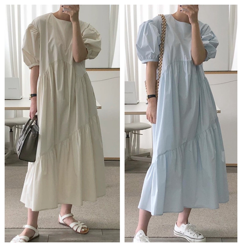 【SUMMER新発売】韓国ファッション レディース服 ゆったり ワンピース