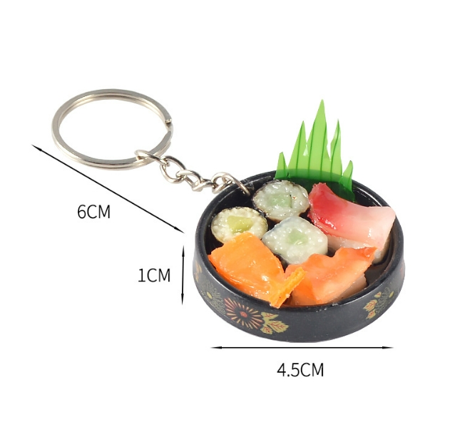 お弁当 お寿司 キーホルダー 韓国風 キーリング プレゼント