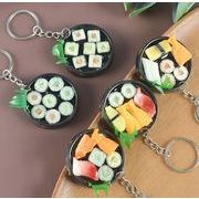 お弁当 お寿司  キーホルダー     韓国風    キーリング    プレゼント  バッグストラップ  DIY  小物