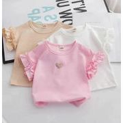 韓国風子供服 キッズ服   半袖 トップス  Tシャツ 人気新品 3色