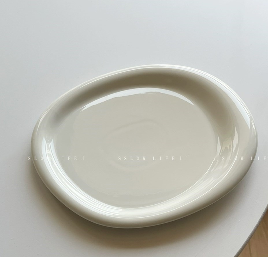トレイ    置物    飾り盤    セラミック皿   撮影道具   ins風   シンプル