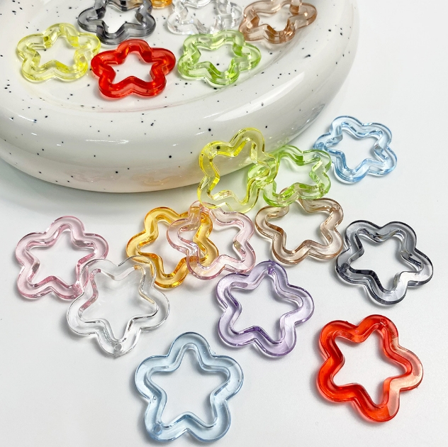 30mm 星 ペンダント ビーズ 穴あり デコパーツ 手芸diy チェーン