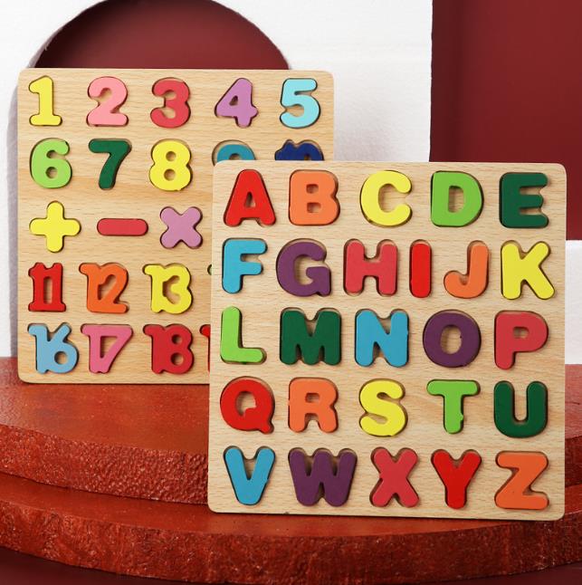 木製パズル モンテッソーリ 知育のおもちゃ アルファベットおもちゃ 積み木 おもちゃ パズル 学習玩具