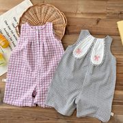 【2023夏】韓国風子供服 ベビー服 キッズ 女の子　オーバーオール オールインワン 連体服