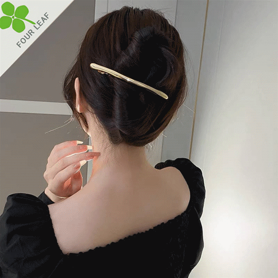 韓国風 ヘアピン 髪飾 バレッタ ヘアクリップ ヘアアクセサリー  シンプル