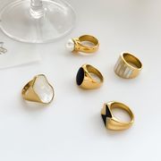 リング　ミニマル　シェール　上品　デイリーコーデ　OL指輪　韓国デザインアクセサリー