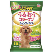 [アース・ペット] うるおうコラーゲン シャンプータオル 中型・大型犬用 15枚