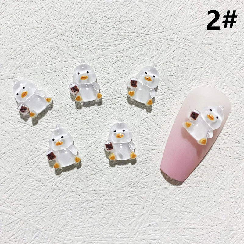 クマ アヒル ネイルアート 可愛い ネイルパーツ 上品 ネイル用品