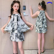 女の子　韓国風　キッズ服　子供服　2023年夏新作　上下セット　ベスト　ショートパンツ　120#-170#