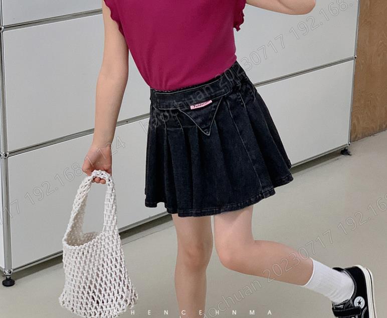 ハーフスカート    女の子      韓国風子供服    2023夏新作   簡単な    ベビー服    90-160CM