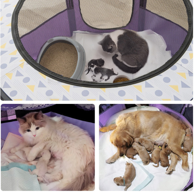 韓国雑貨 ペットハウス ケージ 折り畳み 犬猫 モダン ペット用品 ペットハウス 犬猫 ペットケージ ケージ メッシュサークル