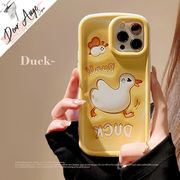 アヒルのぷっくり風iPhoneケース