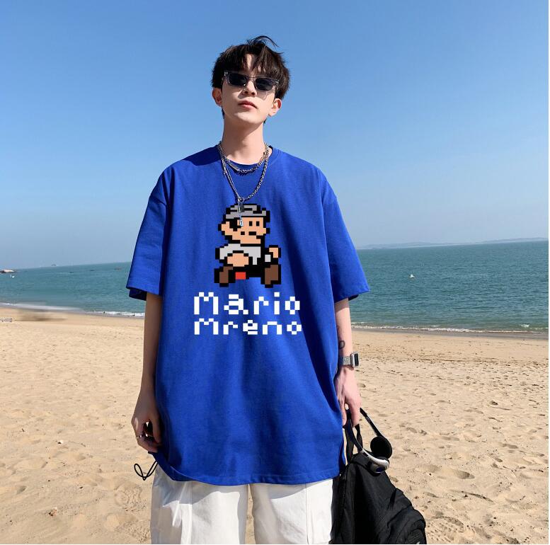 韓国風　メンズ夏新しい　半袖Tシャツ， 気質ファッションTシャツ★ Tシャツ★S-5X