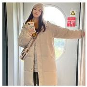 レディース冬アウター棉服ロングコート 秋冬防寒服　ゆったり 大きいサイズ　ペアコート厚手