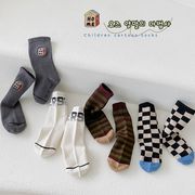 ★Kids Socks★　子供靴下　4枚セット　ボーイズソックス　刺繍れ　韓国キッズファッション