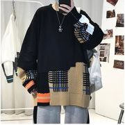 2022 秋冬新作   メンズ ニットトップ  韓国風ファッションプルオーバーセーター★M-2X