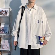 【2021冬新作】韓国風　メンズ服　カジュアル　大きいサイズ　長袖　シャツ　シンプル