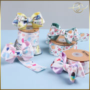 【4種】リボンテープ アイス 傘 カラフル ラッピング プレゼント ギフト 布小物 服飾 花束包装 手芸材料