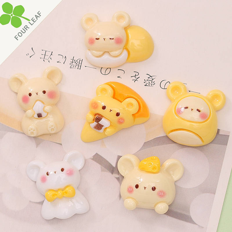 ハムスター 大人気デコパーツ 髪飾り DIY素材 ハンドメイド 貼り付け