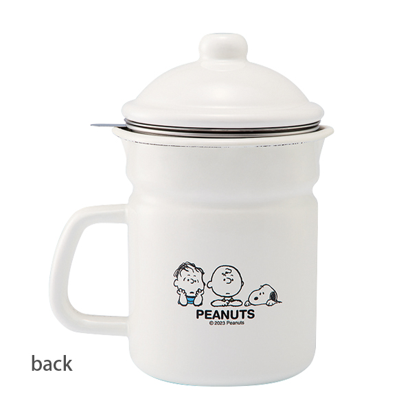 「PEANUTS・スヌーピー」BT・ホーローオイルポット／SNJ-2311　Enamel Kitchen wear「通販百貨 Happy Puppy」