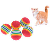 猫のおもちゃ、レインボーボール、カラフルな弾むボール、ペット用品