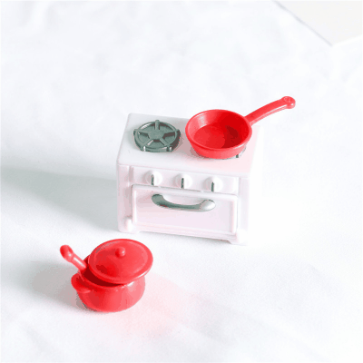 ドールハウス用 ミニチュア道具 フィギュア ぬい撮 おもちゃ 微風景 撮影玩具 かまど 鍋 装飾