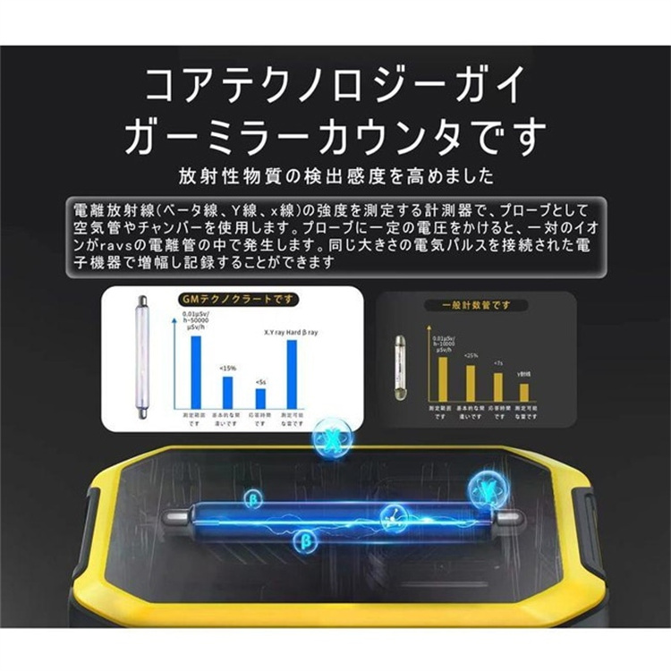 この価格なら満足です 放射線測定器 コンパクト 電磁 核放射線検出器