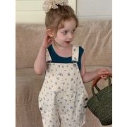 2025 夏新作 韓国風  子供服   ベビー服    花柄  サロペット   オーバーオール  女の子  おしゃれ