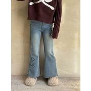 2025 冬新作 韓国風  子供服   ベビー服  デニム  ボトムス ロングパンツ ズボン  ジーンズ 裹起毛