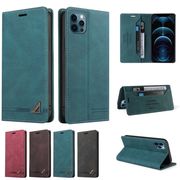 iphoneケース 手帳型ケース シンプル 手帳型 iphoneスマホカバーアイフォンスマホケースカード収納  4色