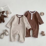 暖か    赤ちゃん    ニットロンパース    韓国風子供服     連体服