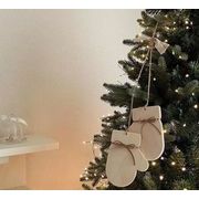 ins クリスマス  背景 壁飾り インテリア 木製  鈴  手袋 装飾  パーティー 装飾布 撮影道具2色