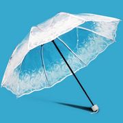 折りたたみ傘 雨傘 傘 透明傘 クリア傘 レイングッズ 梅雨対策 雨具 雑貨
